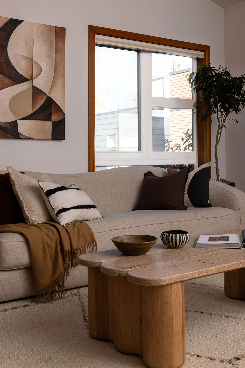wabi sabi living room from Seattle Townhouse
