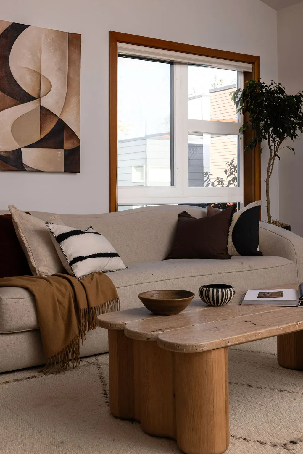 wabi sabi living room from Seattle Townhouse