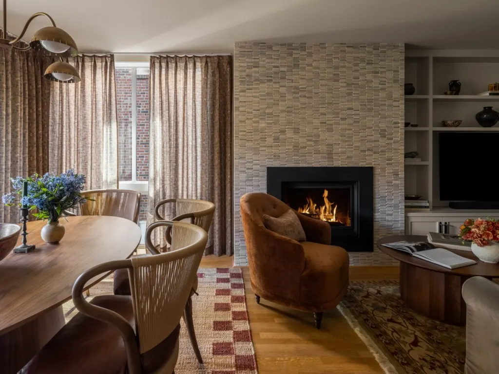 Queen Anne Crestside featuring dining area fireplace lounge chair