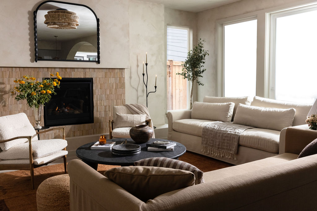 living room mirror over fireplace from The Timara House